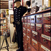 old fireman and filing cabinet