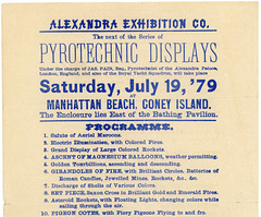 Pyrotechnic Displays by James Pain, Coney Island, July 19, 1879 (Top)