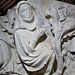 dorchester abbey church, oxon monks on a big c14 corbel attached to the nave arcade, presumed to be a statue base, (119)