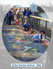 Pavement pastels at the Thames Festival 17 9 2006