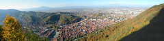 Romania, Panorama of All of Brașov from the Top of Tâmpa