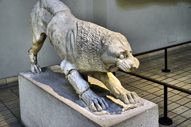 Crouching Lion – British Museum, Bloomsbury, London, England