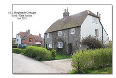1&2 Shepherds Cottages - Iford - Sussex - 16.4.2015