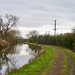 Looking south along the Trent and Mersey Canal from below Lock House