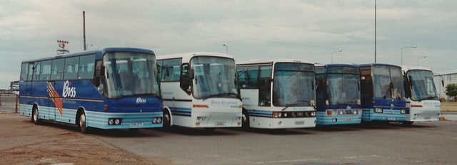 Biss Brothers line up at Stansted Airport - 2 Jul 1996