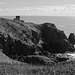 Guernsey coastline with coastal defence tower