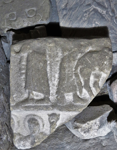 bakewell  church, derbs (63)early c9  fragment with figures and a horse