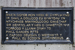Landshipping Memorial description (Cymraeg)