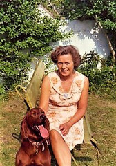 My mum with her dog, Rick. She was 76