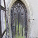 gestingthorpe church, essex (7)disused priests' door with acorns, mid c20 ?