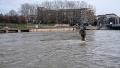 BESANCON: 2018.01.07 Innondation du Doubs due à la tempète Eleanor 07