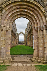 Fountains Abbey:  Entrance to the Knave