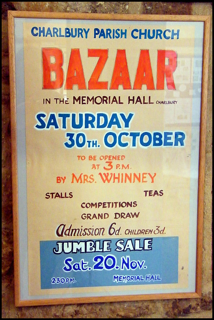 old bazaar poster