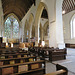 dorchester abbey church, oxon looking from the remains of the crossing into the c13 choir, extended into a new presbytery in the mid c14; (8)