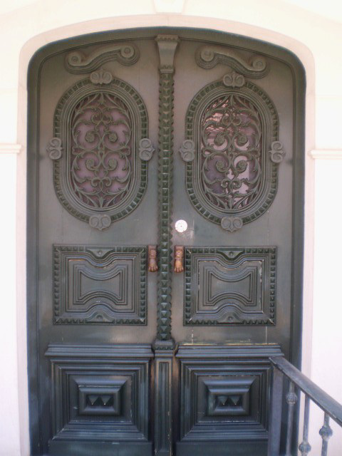 Door of 2 floors house.