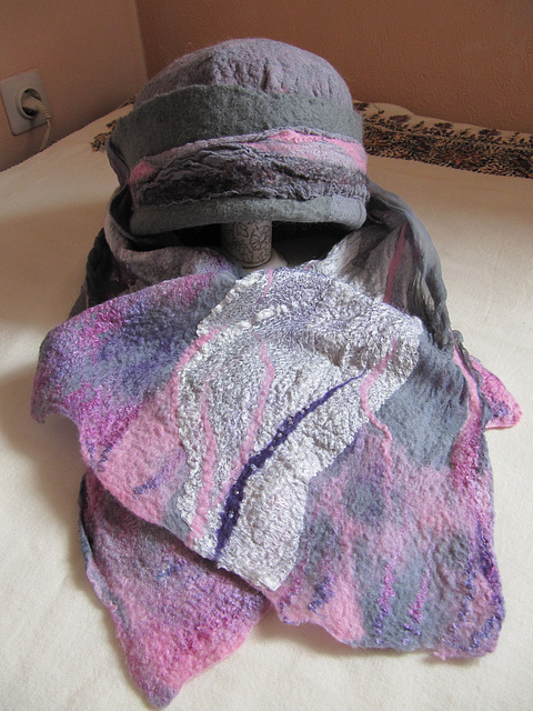 nuno felted scarf