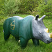 A peaceful rhinoceros.
