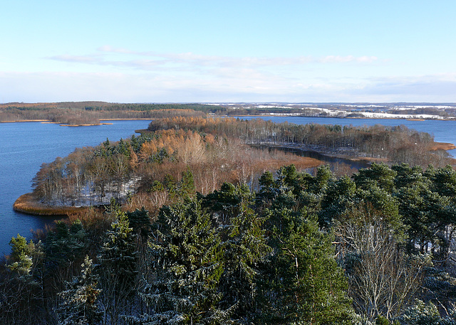 Blick vom Jörnberg über die Krakower Seenlandschaft