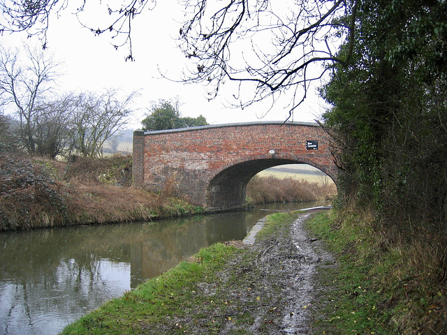 Grange Road Bridge No 30 on the Coventry Canal near Hartshill.