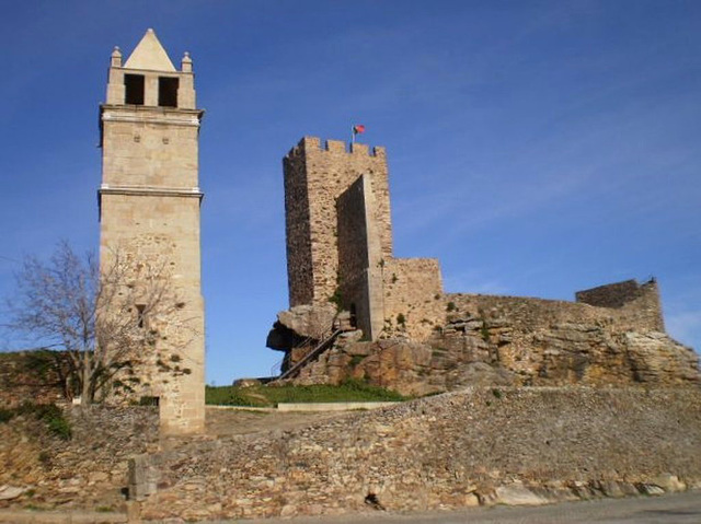 Mogadouro Castle and belfry.