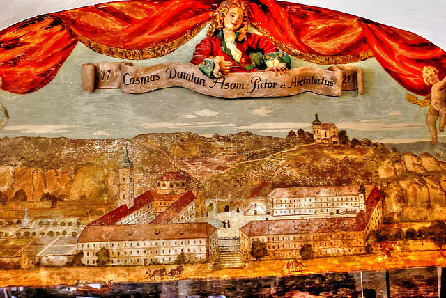 Kloster Weltenburg. Gemälde im Klostergasthof. ©UdoSm