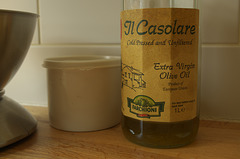 Kitchen scene with olive oil