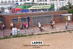 Ladies toilets beside Eastbourne pier 17 8 2023