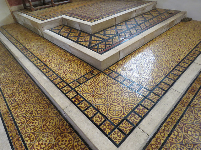 dorchester abbey church, oxon c19 minton tiles(28)