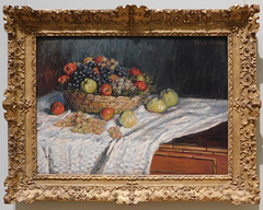 Apples and Grapes by Monet in the Metropolitan Museum of Art, December 2023