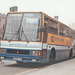 Eastern Scottish B564 LSC (Scottish Citylink livery) in Cambridge - 8 Sep 1989 (also see PiP inserted photo)