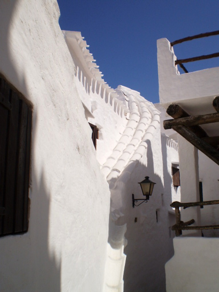 Immaculate white in Binibeca Vell.