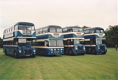 Delaine Coaches ‘deckers at the ETC Rally near Norwich – 12 Sep 1993 (204-0)