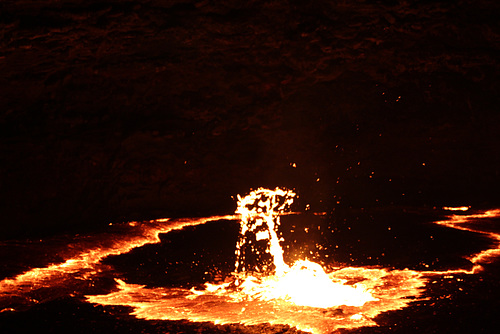 A Gigantic Spurt of Lava