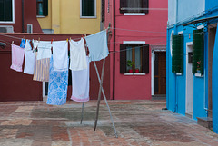 Jour de lessive à Burano