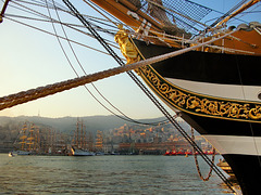 Amerigo Vespucci nel porto di Genova