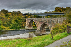Autumn by the Drygrange Old Bridge, Scottish Boarders