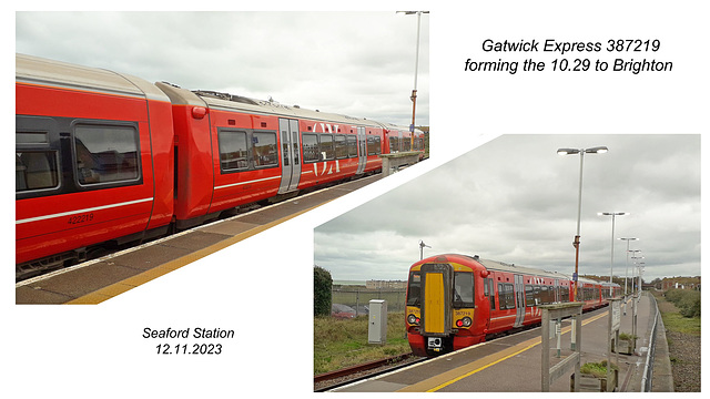 Gatwick Express 387219 Seaford 12 11 2023