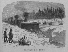 Snow plough on the Pacific line