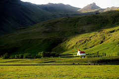 Einsames Kirchlein in Südisland - Lonely little church in southern Iceland - mit PiP