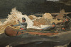 Detail of Shooting the Rapids by Winslow Homer in the Metropolitan Museum of Art, February 2020