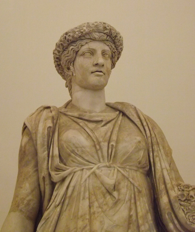 Detail of The So-Called Pomona or Flor Minor in the Naples Archaeological Museum, July 2012