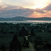 Sonnenuntergang in Bagan am Irrawady