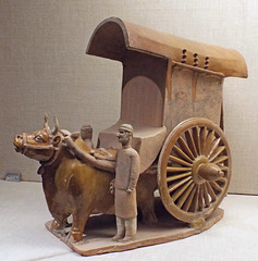 Bullock-Drawn Cart with 2 Grooms in the Boston Museum of Fine Arts, January 2018