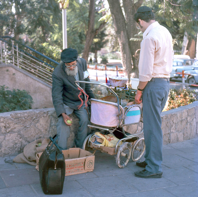 Baby Carriage  in Tiberias -1972