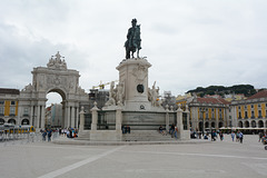 Lisbon, Statue of King Dom José I in the Square of Commerce
