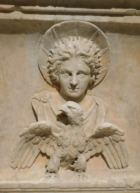 Detail of the Altar for Sol Malakbel and Palmyrene Gods in the Metropolitan Museum of Art, June 2019