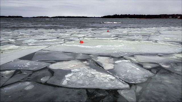 buoys on ice