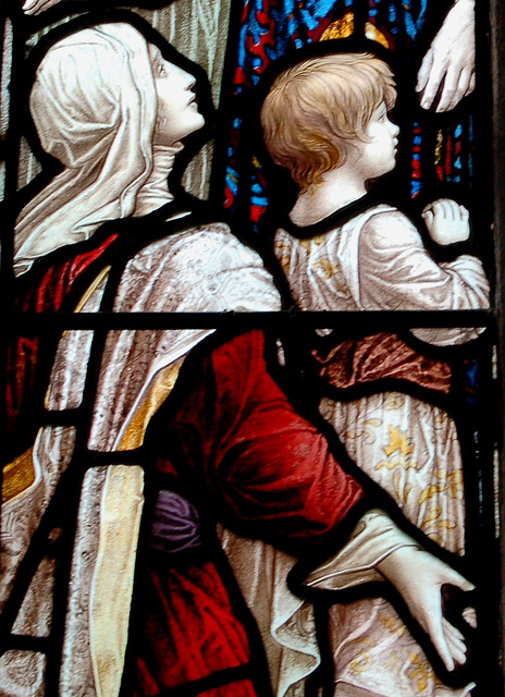 Detail of Stained Glass, Tealby Church, Lincolnshire