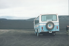 Kolbeinn Erlendsson’s Mercedes-Benz coach R 364 on the F225 road in the Krokagiljabrun region of Iceland’s central highlands - 22 July 2002 (492-03)