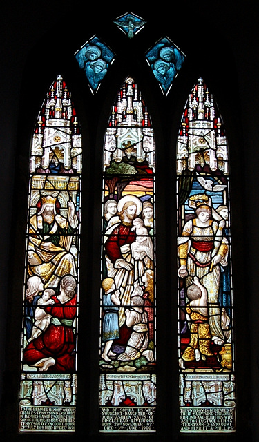 Detail of Stained Glass, Tealby Church, Lincolnshire